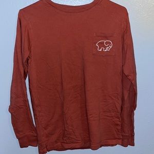 Ivory Ella Red Long Sleeve Shirt